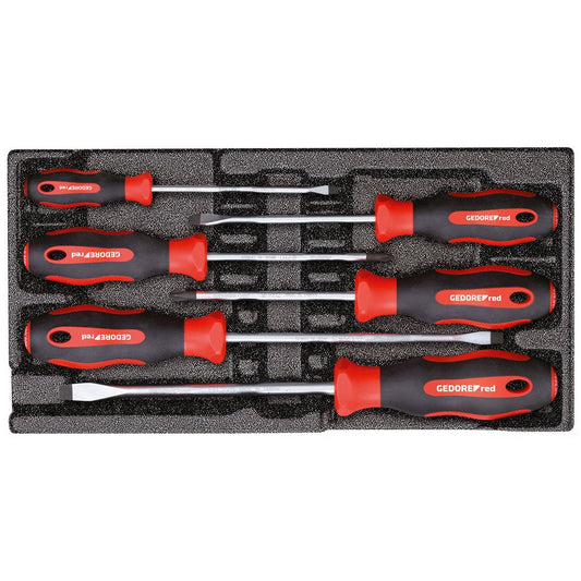 GEDORE red R22150013 - Juego de destornilladores PH + SL, módulo CT 2/6, 6 piezas (3301712) - Ferrotecnia