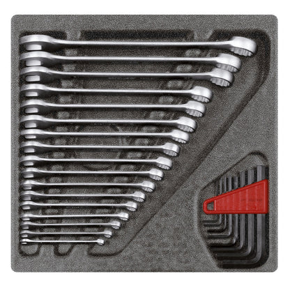 GEDORE red R22250000 - Juego de llaves combinadas, módulo CT 4/6, 25 piezas (3301699) - Ferrotecnia