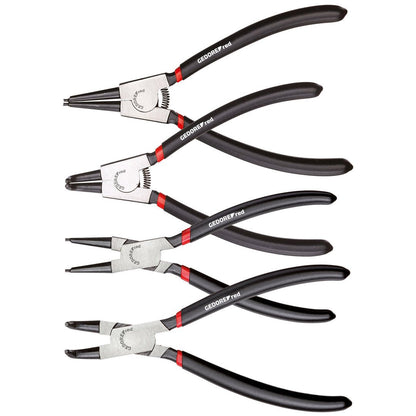 GEDORE red R28002004 - Juego de alicates de puntas para arandelas Ø 19 - 60 mm, 4 piezas (3301156) - Ferrotecnia