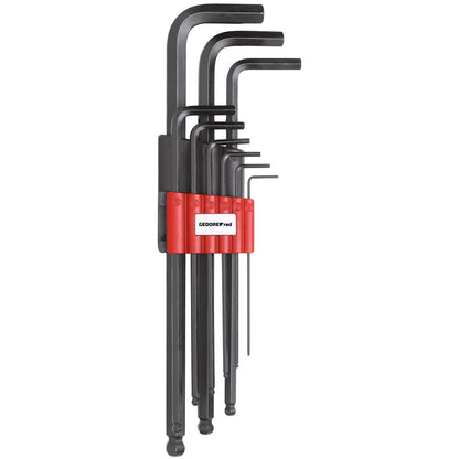 GEDORE red R36675009 - Juego de llaves Allen con punta bola, hexagonales, 1,5 - 10 mm, 9 piezas (3301335) - Ferrotecnia