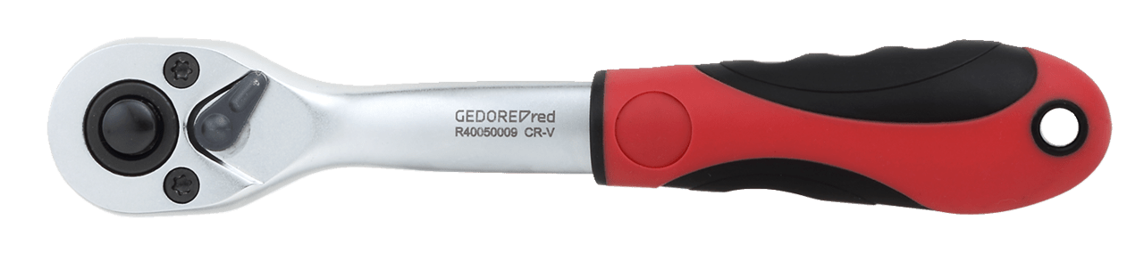 GEDORE red R40050009 - Carraca reversible de 2 componentes 1/4", acodada, ángulo de retorno 5° (3300159) - Ferrotecnia