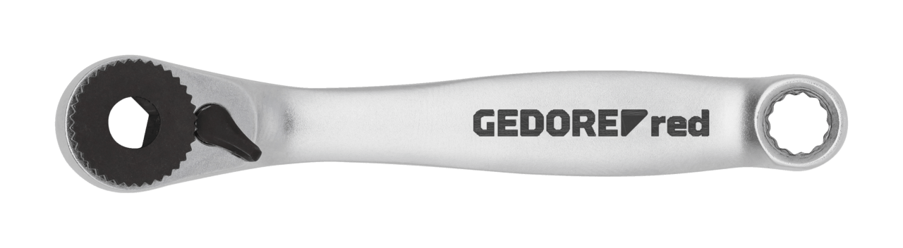 GEDORE red R40150027 - Carraca porta - puntas de 2 componentes 1/4", L=90 mm, ángulo de retorno 5° (3300161) - Ferrotecnia
