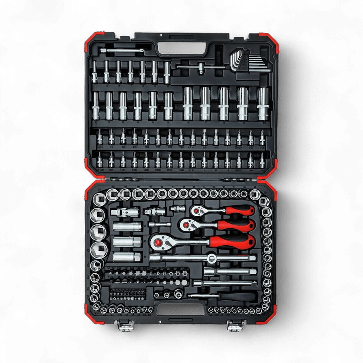 GEDORE red R45603172 - Juego de llaves de vaso 1/4"+3/8"+1/2", 172 piezas - Ferrotecnia