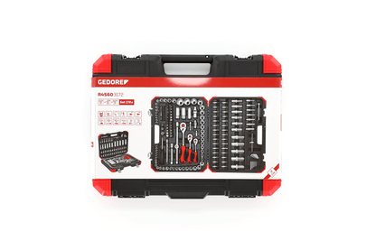 GEDORE red R45603172 - Juego de llaves de vaso 1/4"+3/8"+1/2", 172 piezas - Ferrotecnia