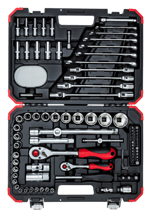 GEDORE red R46003092 - Juego de llaves de vaso 1/4"+1/2", 92 piezas (3300062) - Ferrotecnia