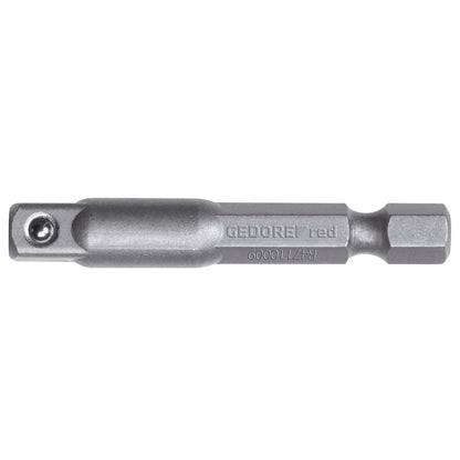 GEDORE red R47110009 - Adaptador de accionamiento 1/4" cuadrado x 1/4" hexagonal L=50 mm (3300150) - Ferrotecnia