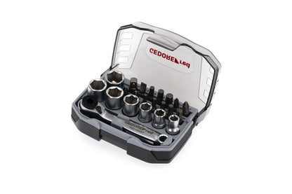GEDORE red R49005023 - Juego de puntas y vasos 1/4" 6 - 13 mm, 23 piezas (3300026) - Ferrotecnia