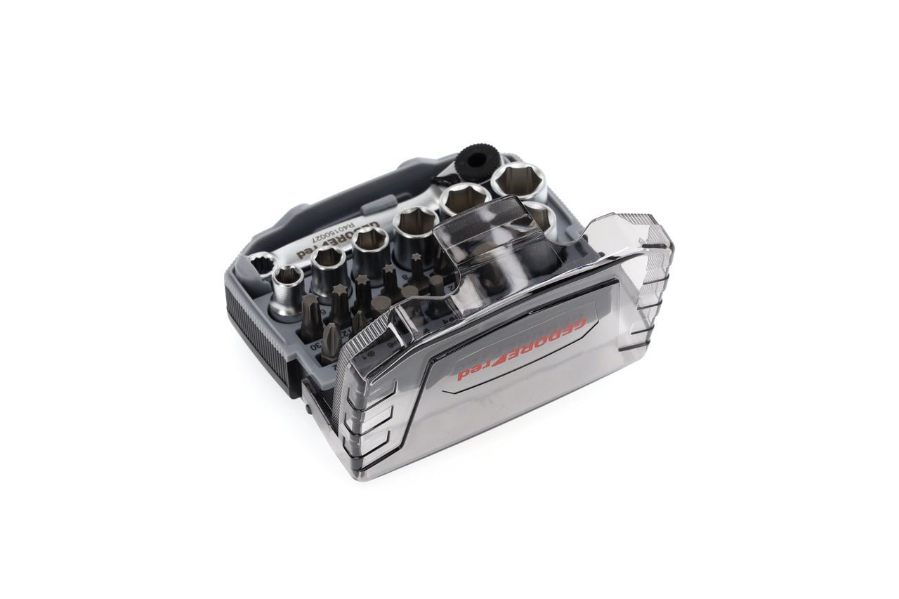 GEDORE red R49005023 - Juego de puntas y vasos 1/4" 6 - 13 mm, 23 piezas (3300026) - Ferrotecnia