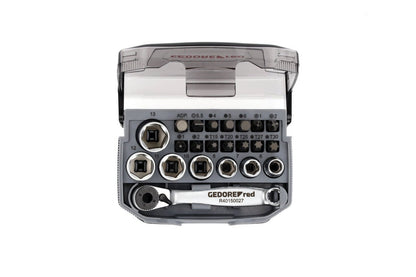 GEDORE red R49005023 - Juego de puntas y vasos 1/4" 6 - 13 mm, 23 piezas (3300026) - Ferrotecnia