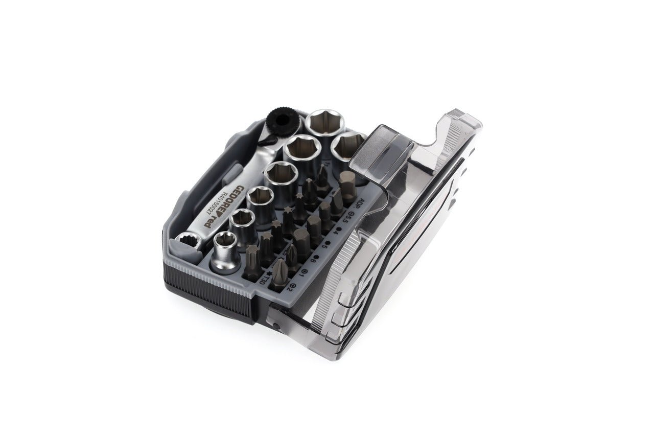 GEDORE red R49005023 - Juego de puntas y vasos 1/4" 6 - 13 mm, 23 piezas (3300026) - Ferrotecnia