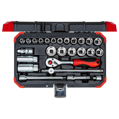 GEDORE red R59003026 - Juego de llaves de vaso 3/8" 6 - 24 mm, 26 piezas (3300053) - Ferrotecnia