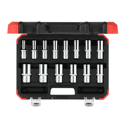 GEDORE red R61003114 - Juego de llaves de vaso 1/2" hexagonal 10 - 32 mm, 14 piezas (3300008) - Ferrotecnia