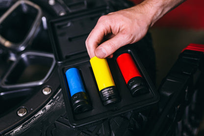 GEDORE red R63043003 - Juego de vasos de impacto 1/2" para llantas, 3 piezas (3300578) - Ferrotecnia