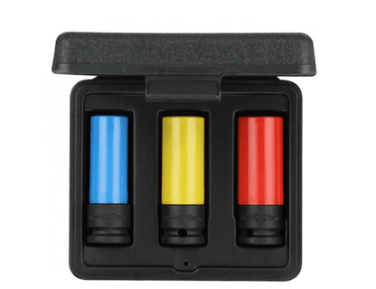 GEDORE red R63043003 - Juego de vasos de impacto 1/2" para llantas, 3 piezas (3300578) - Ferrotecnia