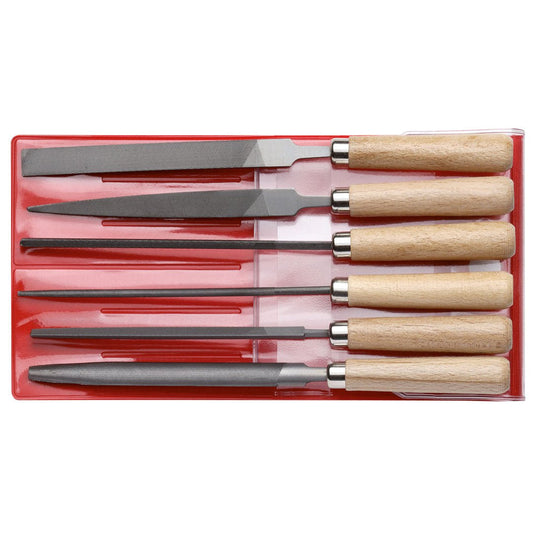GEDORE red R93000006 - Juego de limas, L=177 mm 6 piezas (3301596) - Ferrotecnia