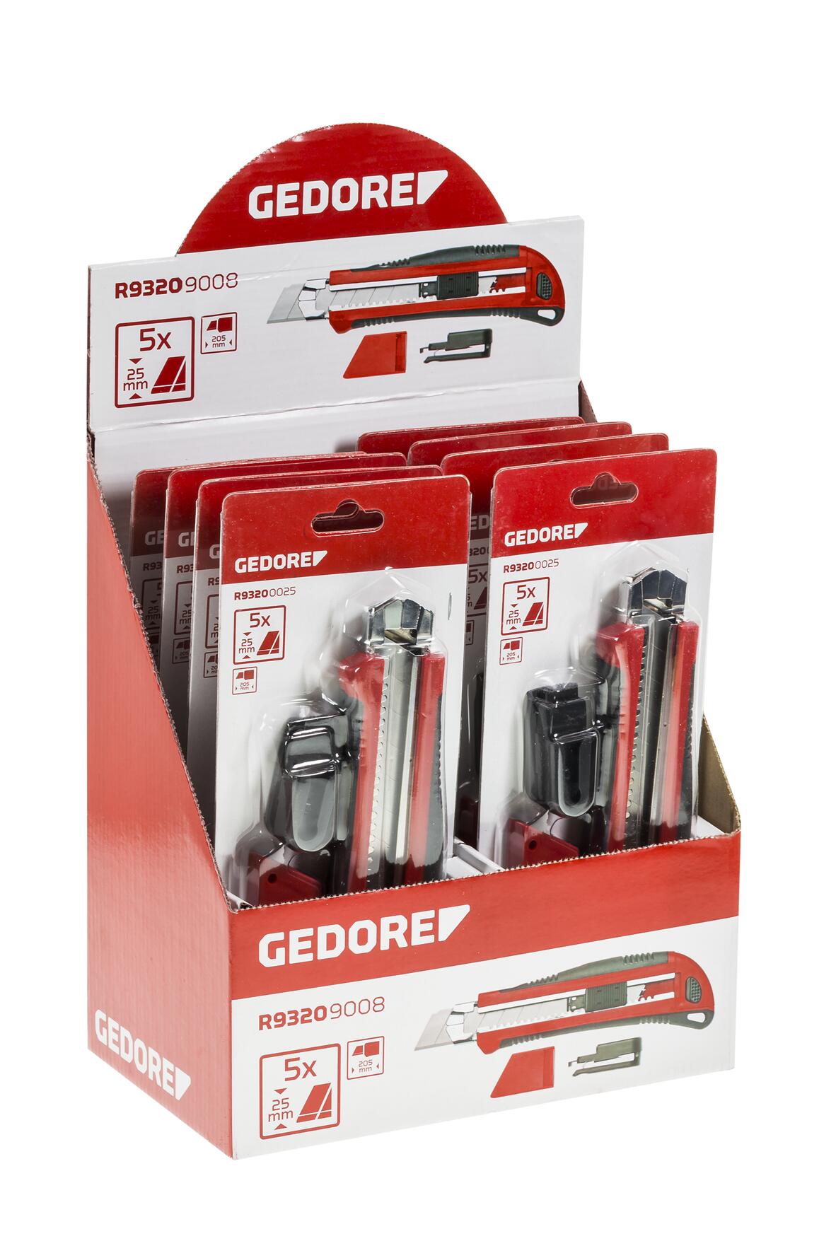 GEDORE red R93209008 - Display de punto de venta con 8 cutters de 25mm (3301792) - Ferrotecnia