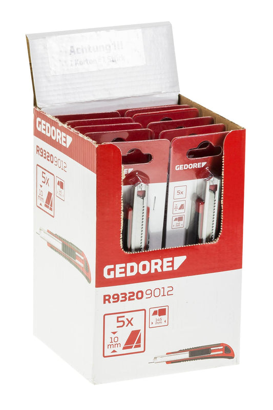 GEDORE red R93209012 - Display de punto de venta con 10 cutters de 9mm (3301790) - Ferrotecnia