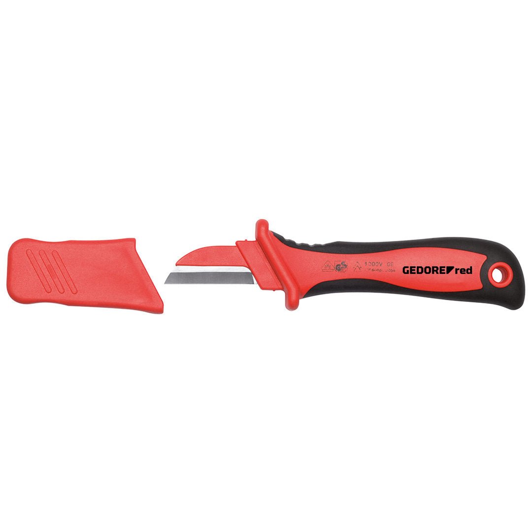 GEDORE red R93220028 - Cuchillo cortacables VDE, hoja L=185 mm (3301415) - Ferrotecnia