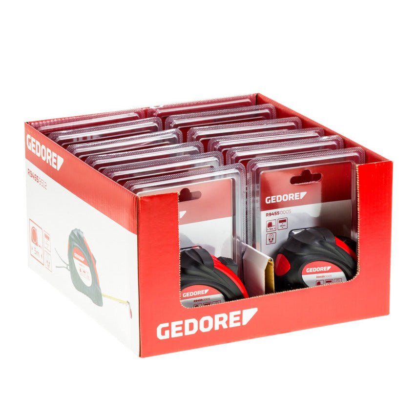 GEDORE red R94559312 - Display para punto de venta de 12 flexómetros de 3m (3301788) - Ferrotecnia