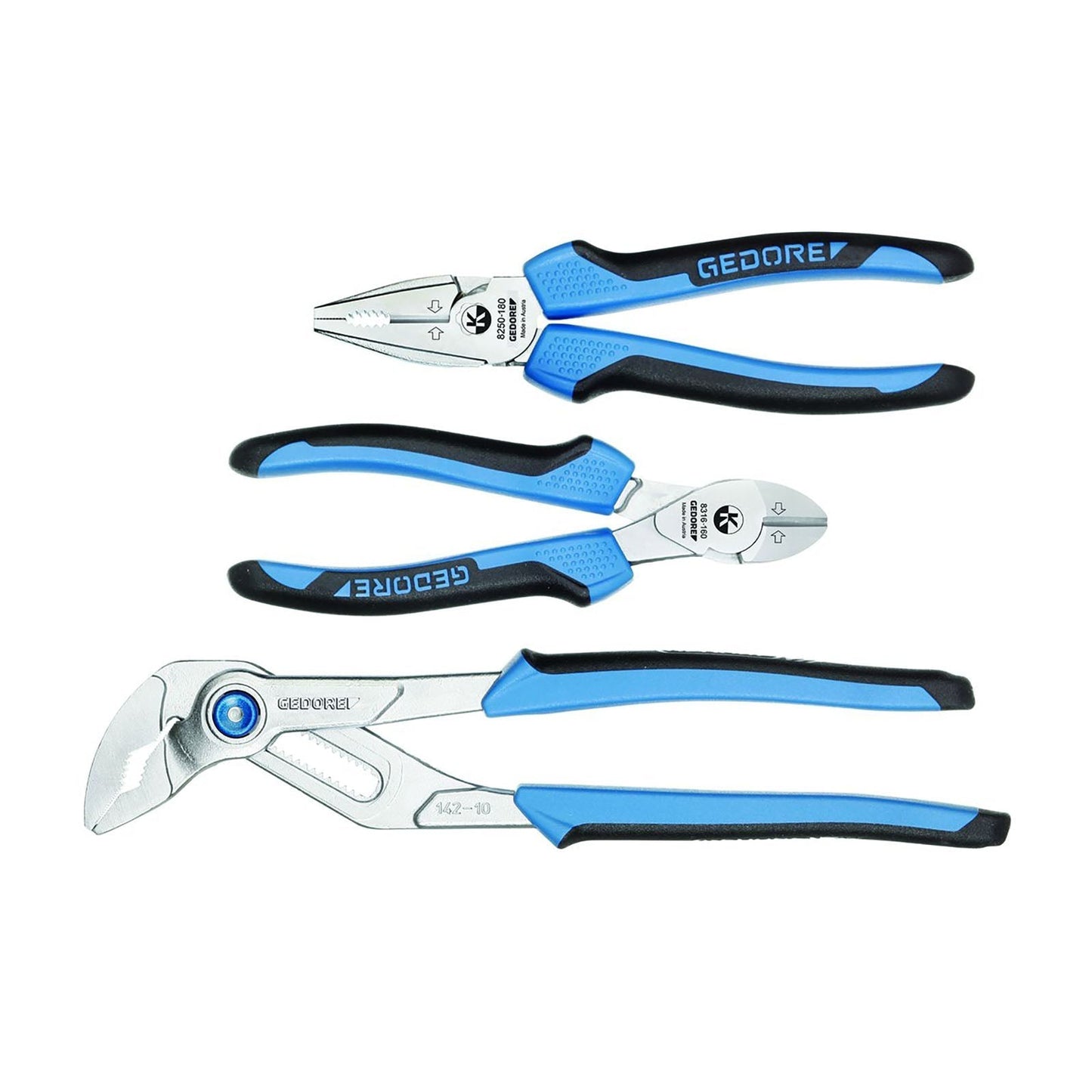 GEDORE S 8303 JC - Surtido de alicates, 3 piezas - Ferrotecnia