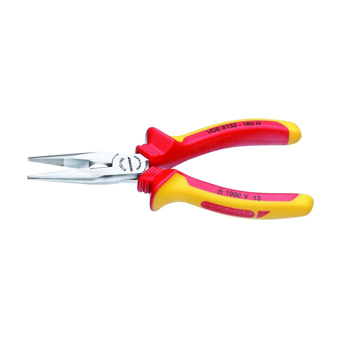 GEDORE SB VDE 8132 - 200 H - Alicate recto aislado VDE con boca semirredonda 8132 - 200 H - Ferrotecnia