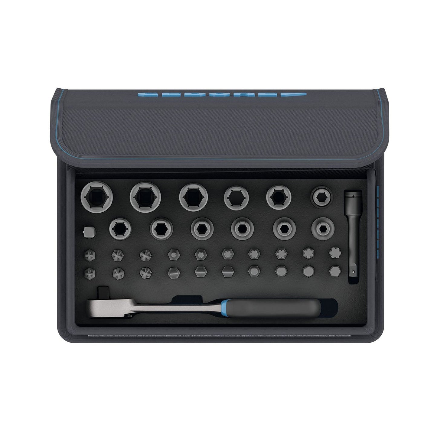 GEDORE TC 666 - MU - 20 - Juego vasos y puntas 1/4" - Ferrotecnia