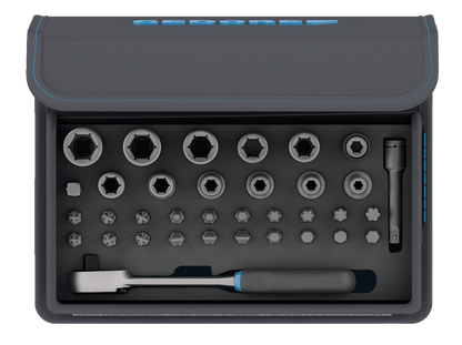 GEDORE TC 666 - MU - 20 - Juego vasos y puntas 1/4" - Ferrotecnia