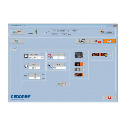 GEDORE TT3KH 350 - Dinamométrica digital Torcotronic III 70 - 350 N.m. - Ferrotecnia