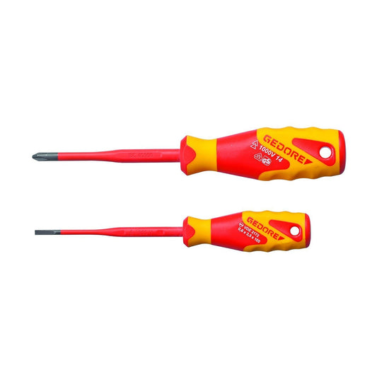 GEDORE VDE 2162 - 2172 PH - 02 - Juego de destornilladores VDE SLIM DRIVE 2 pzas - Ferrotecnia