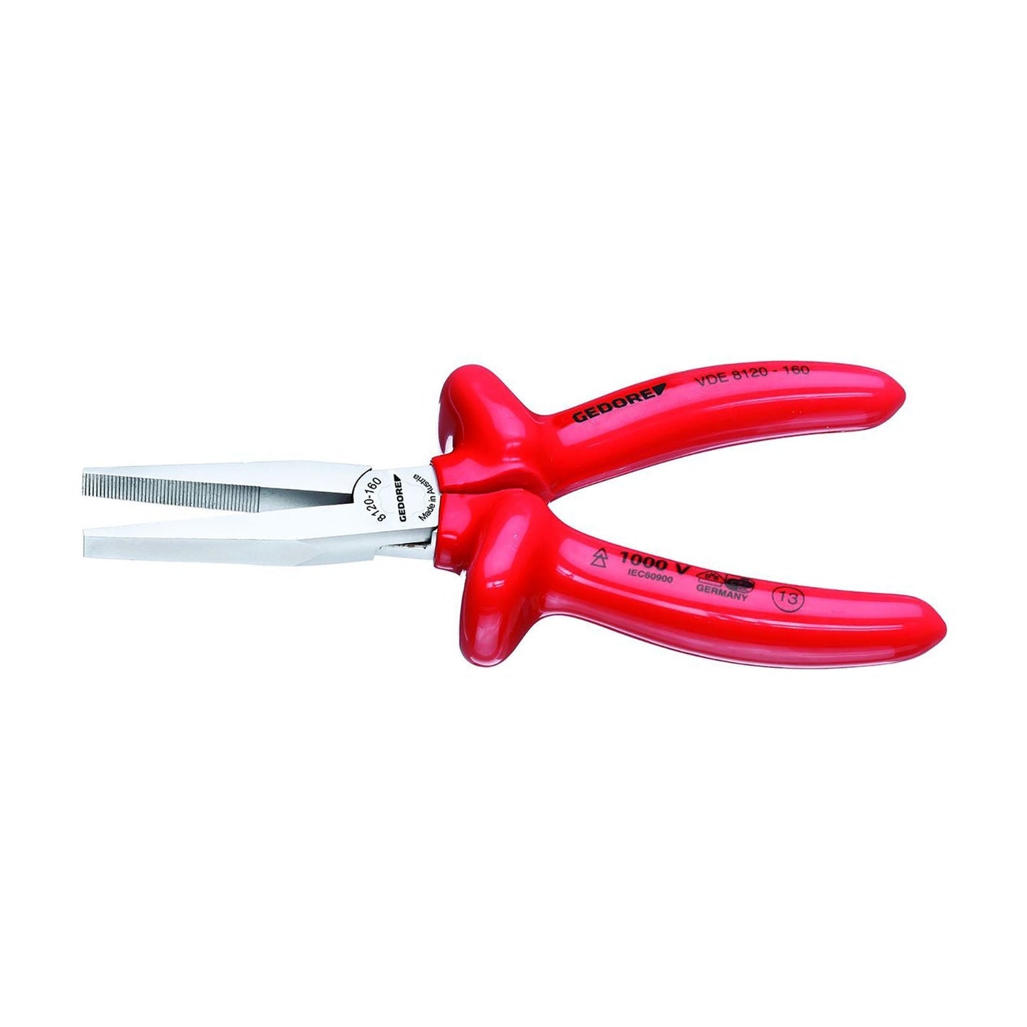 GEDORE VDE 8120 - 160 - Alicate VDE boca plana 160 - Ferrotecnia