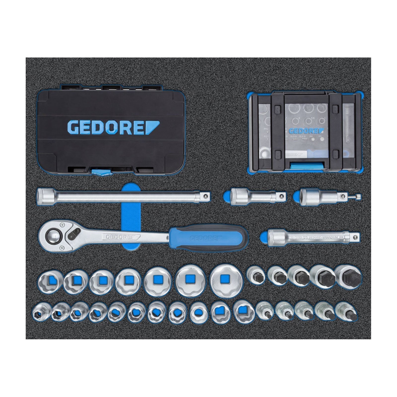 GEDORE WSL - M - TS - 172 - Carro con surtido de 172 htas - Ferrotecnia