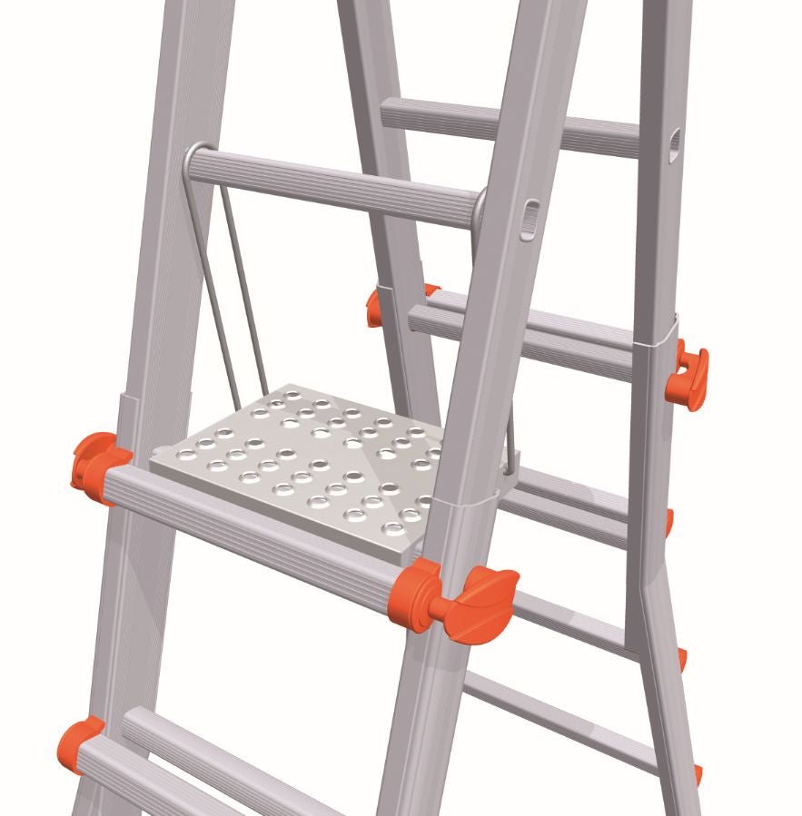 Gierre D4009 - Plataforma de trabajo para escaleras multifunción telescópicas - Ferrotecnia