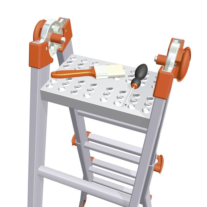 Gierre D4015 - Plataforma de almacenamiento para escaleras multifunción telescópicas - Ferrotecnia