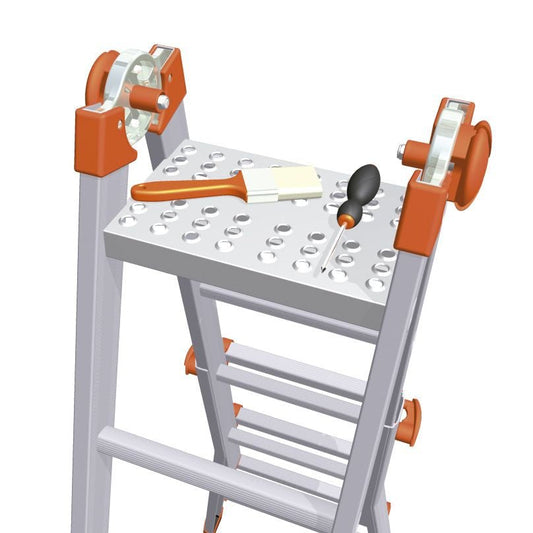 Gierre D4015 - Plataforma de almacenamiento para escaleras multifunción telescópicas - Ferrotecnia