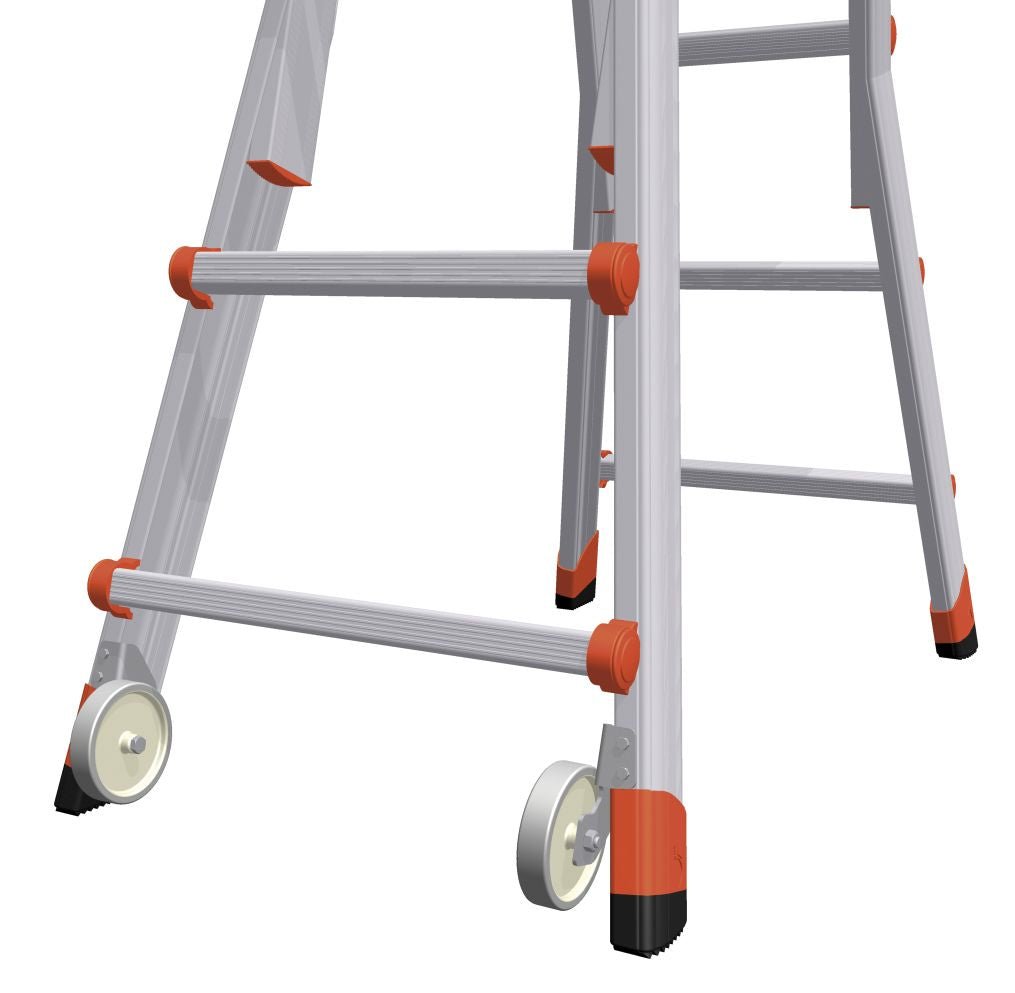 Gierre D4017 - Ruedas para transportar escaleras multifunción telescópicas (2 uds) - Ferrotecnia