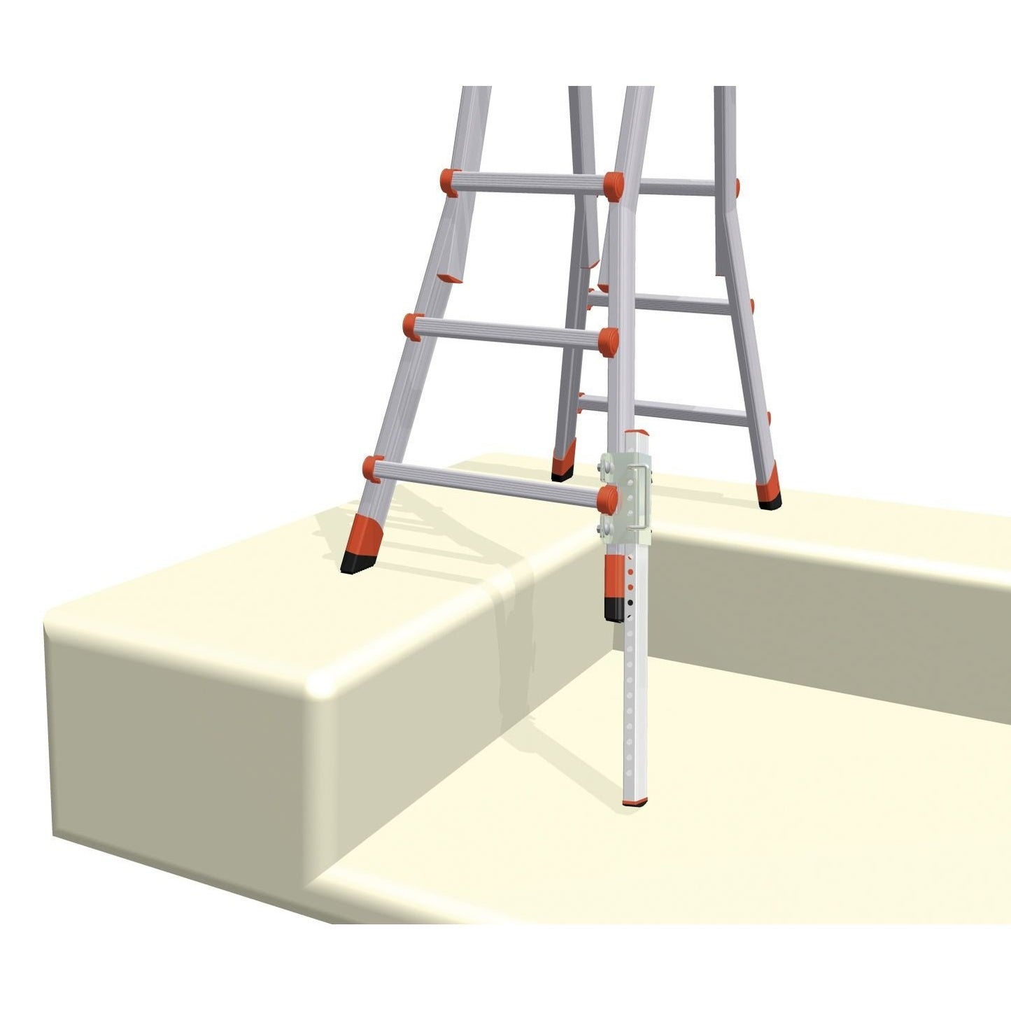 Gierre D4018 - Adjustable foot for multifunction telescopic ladders