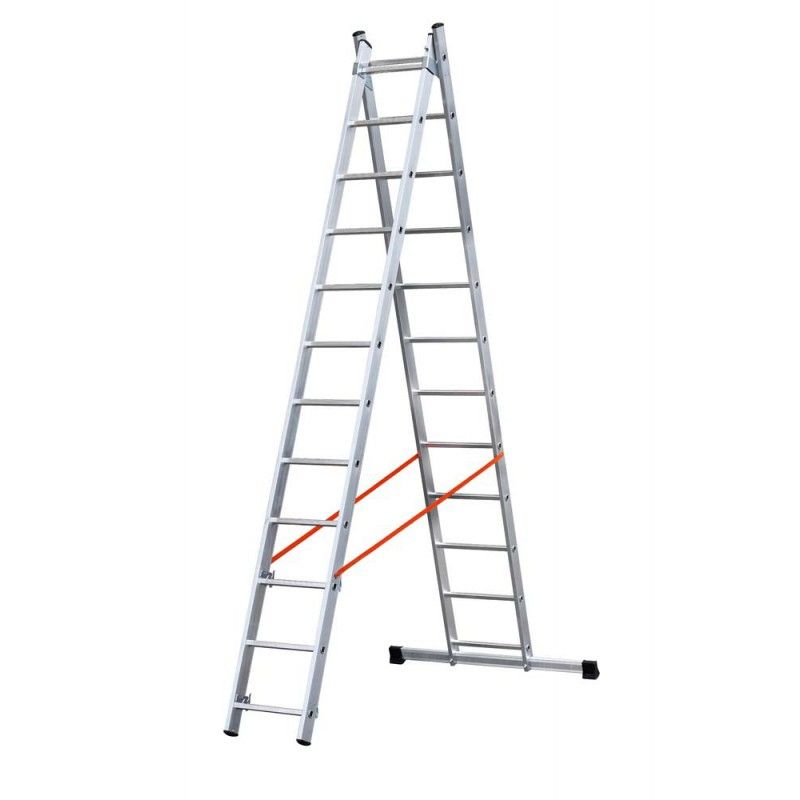 Gierre Escalera combinada de 2 tramos con estabilizador recto Modula - Ferrotecnia