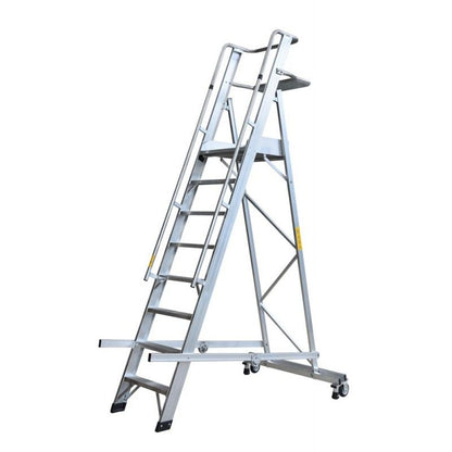 Gierre Escalera de tijera de aluminio con plataforma Eterna - Ferrotecnia