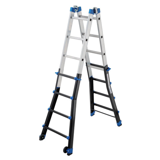 Gierre PEPPina PRO EN131 Aluminum Telescopic Multifunction Ladder