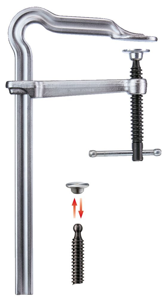 Bessey GM60ZK - Tornillo de apriete con pasador metálico en cruz Bessey Omega GMZ 600/120 - Ferrotecnia