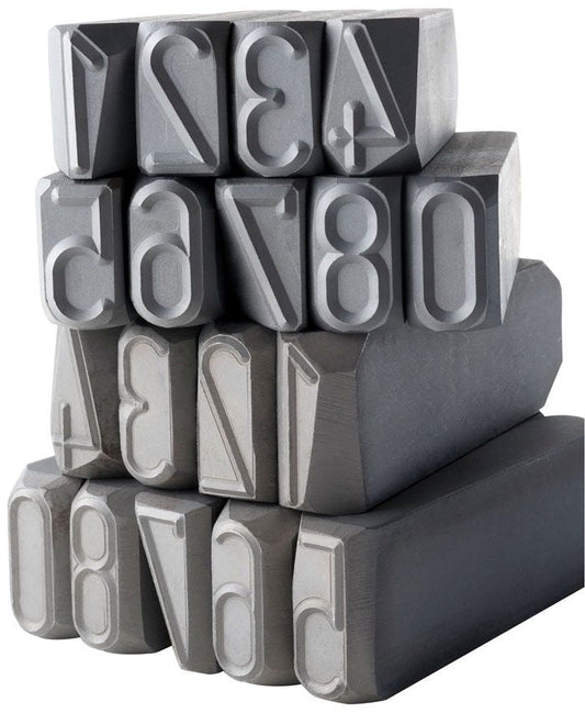 Gravurem 30020000 - Juego numeración medidas especiales 9 piezas (0 - 9) Standard (20 mm) - Ferrotecnia