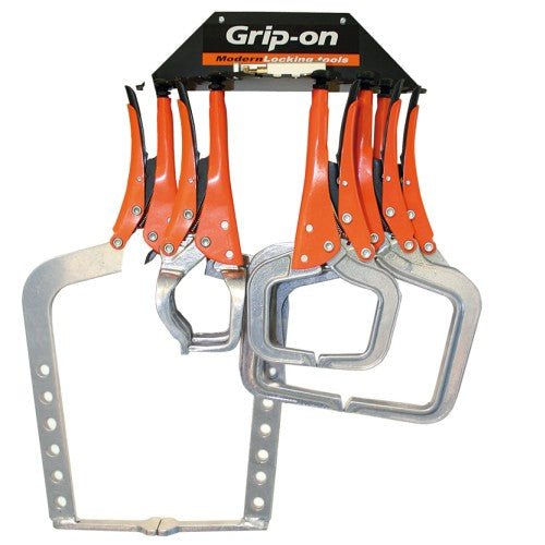 Grip - on - AB3 - SET10 - 80 - Expositor mural de Sargentos de Aluminio (10 piezas) - Ferrotecnia