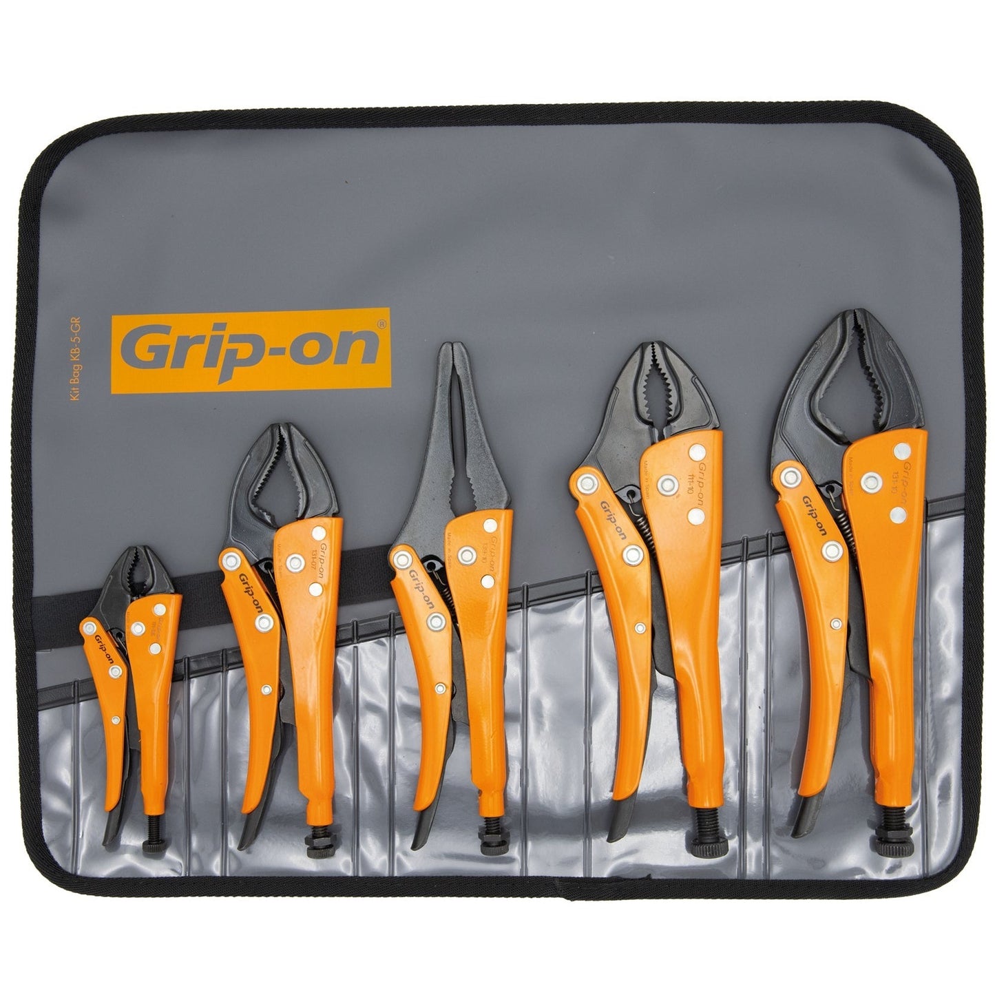 Grip-on GK-SET5-89 - General kit of 5 grip pliers GK-SET5