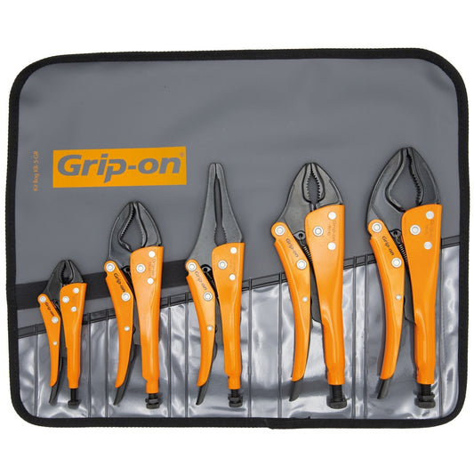 Grip-on GK-SET5-89 - General kit of 5 grip pliers GK-SET5