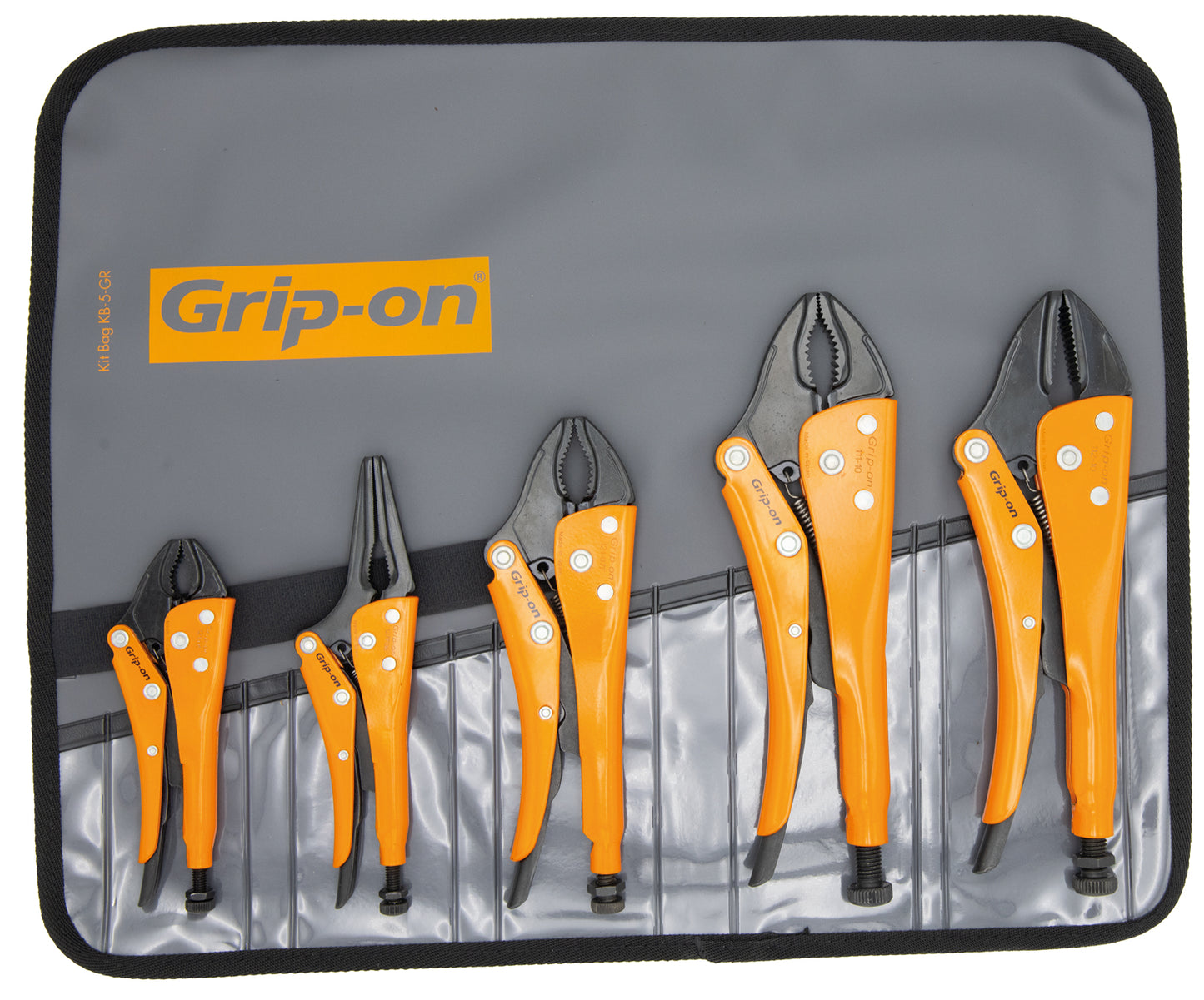 Grip-on BK-SET5-89 - Kit básico de 5 tenazas grip BK-SET5