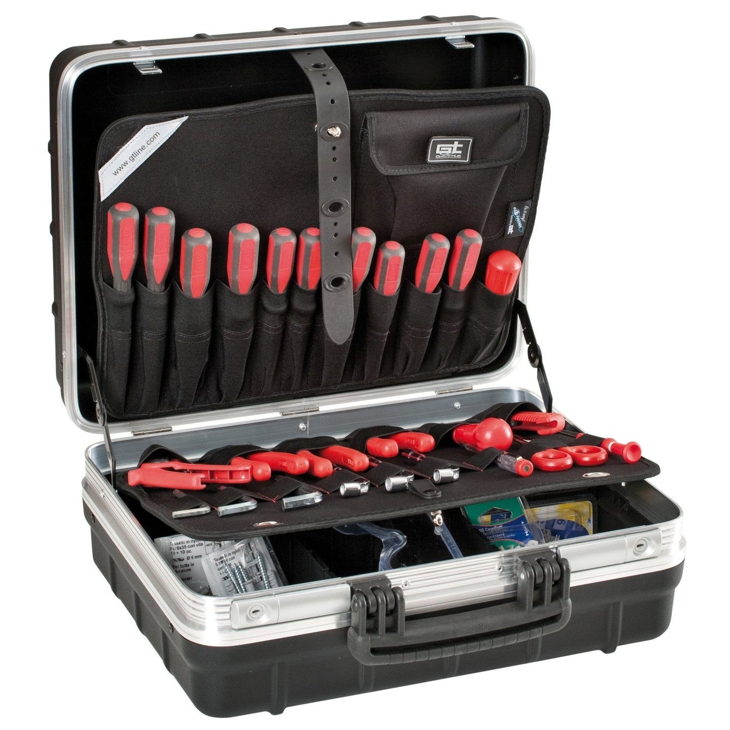 GT Line ATOMIK215PTS - Mallette à outils avec poches