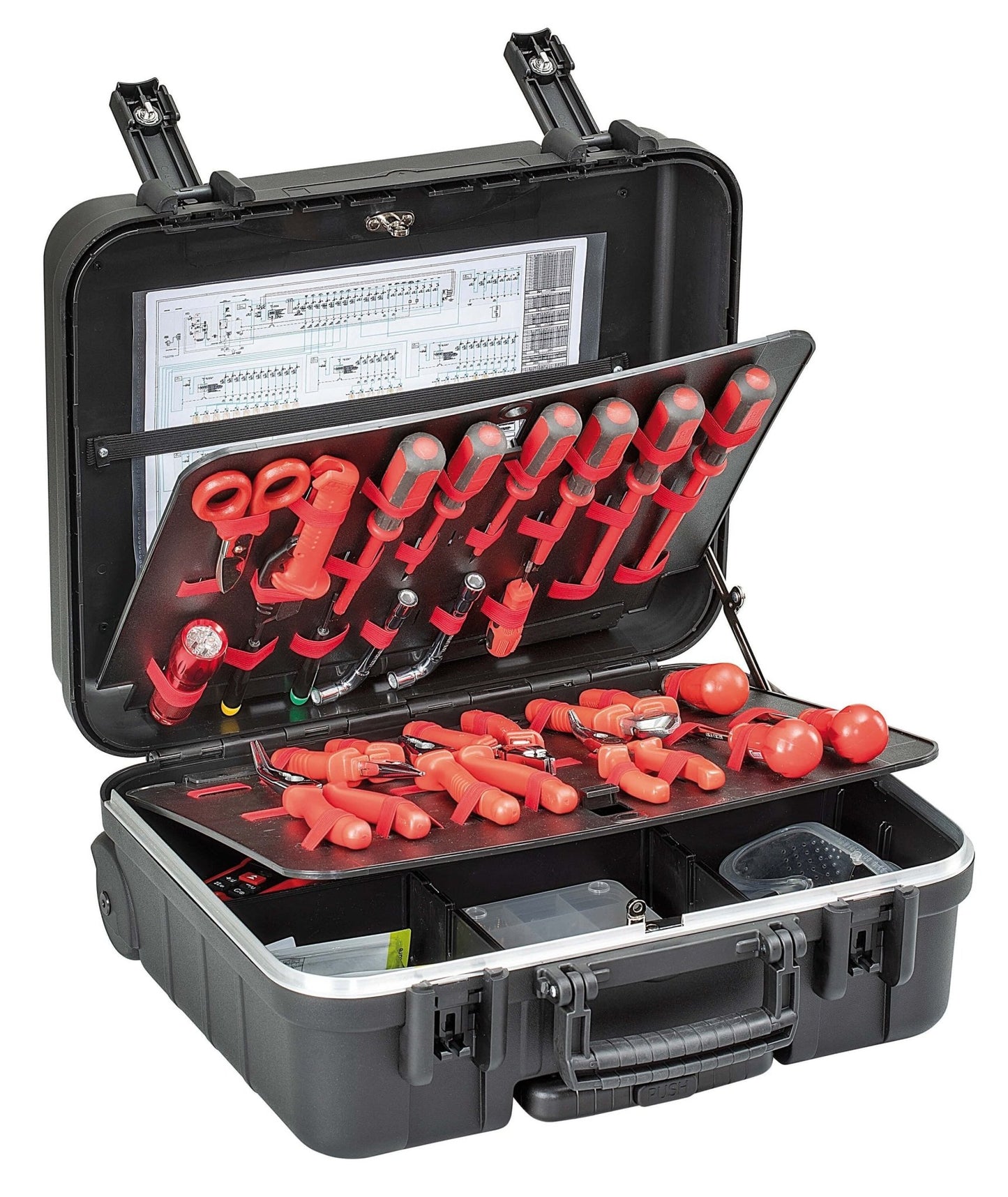 GT Line BOXERWHPEL - Maleta portaherramientas con elásticos - Ferrotecnia