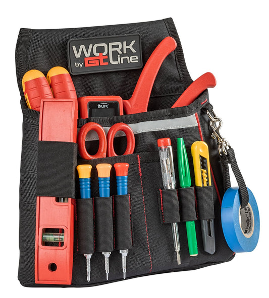 GT Line TOPELECTRAR - Cartuchera con banda reflectante para cinturón portaherramientas - Ferrotecnia