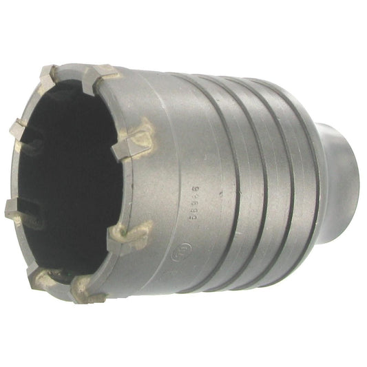 Crown guillet with 1/8 conical connection for impact forces greater than 900W and useful depth of 75 mm