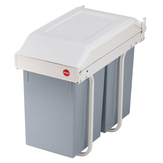 Hailo 3659-001 - 2x14 litre Multi-Box Duo L integrated recycling bin